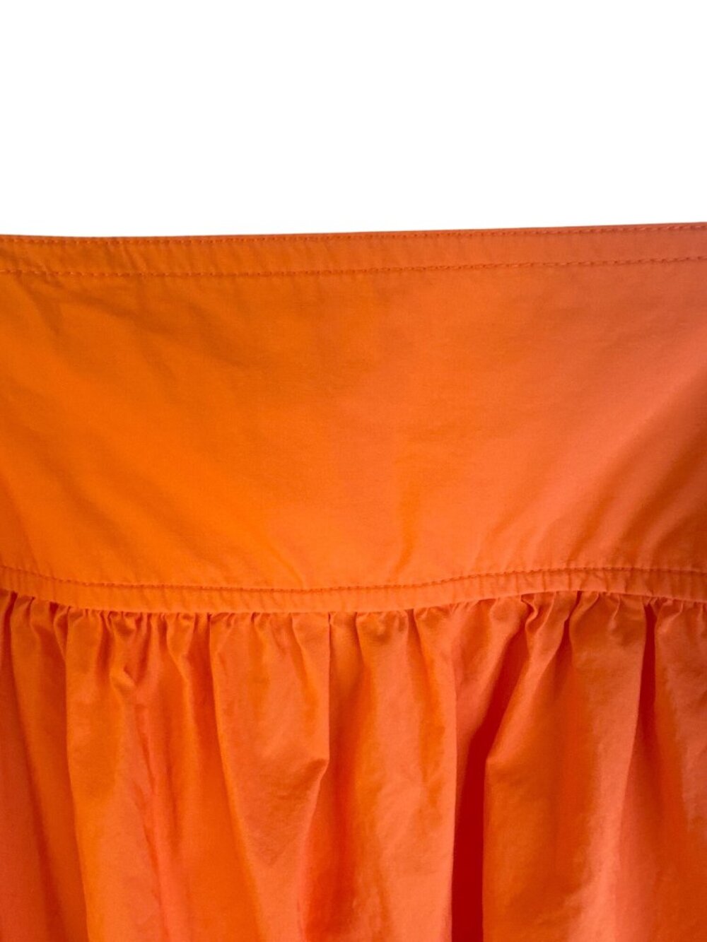 SNDYS Orange Cotton Sundress S Spaghetti Straps & Tie Front - Picture 11 of 12